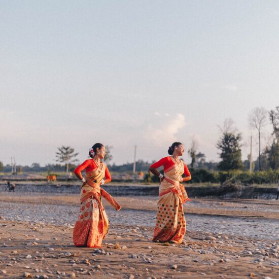 Dancing girls in Assam on private India tour