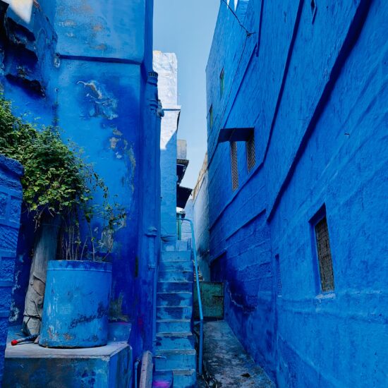 Blue streets of Jodphur on private India tour.