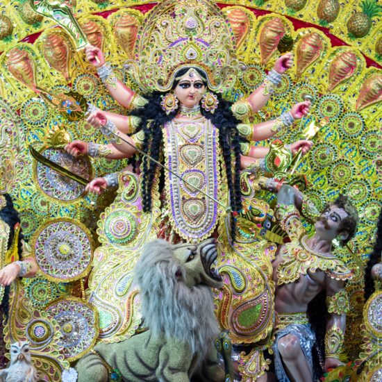 Durga statue on private India tour